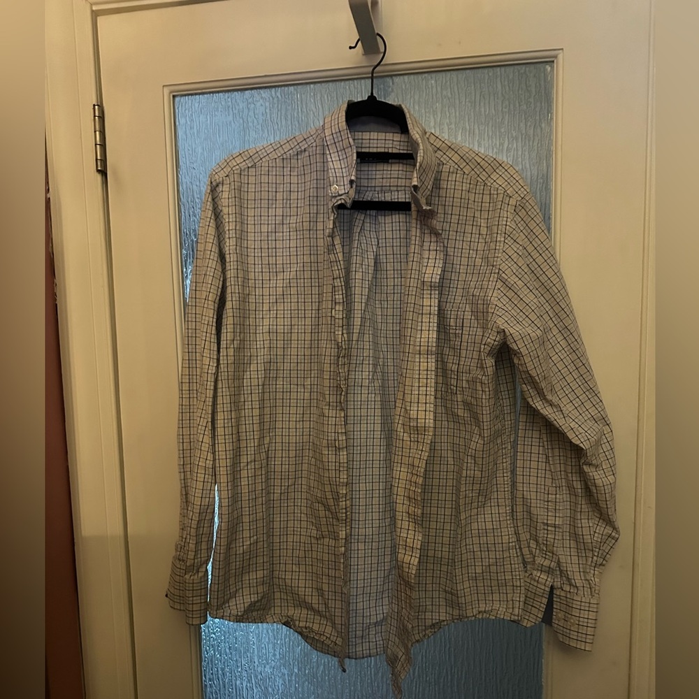 Blue & Yellow Dress Shirt